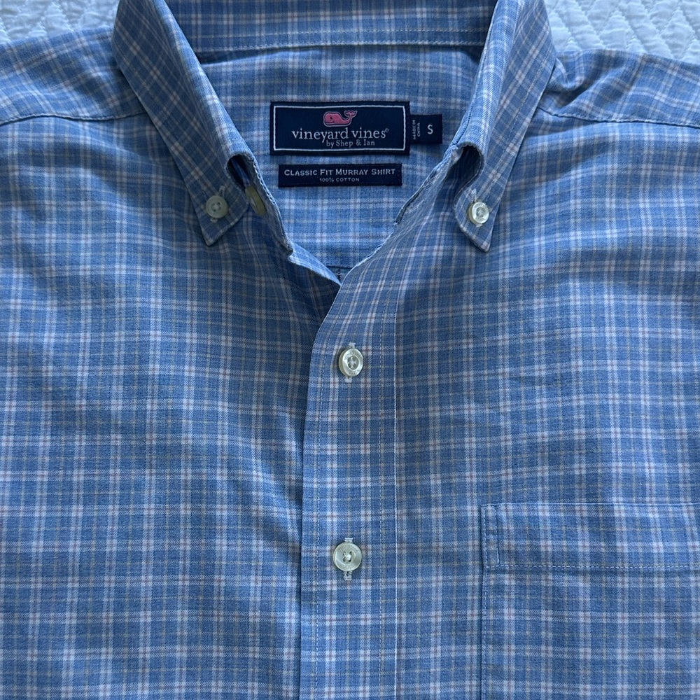 Vineyard Vines Classic Fit Murray Button Down Mens Shirt size Small